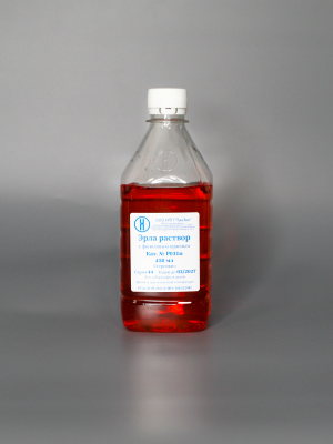 Earl solution with phenol red, sterile.